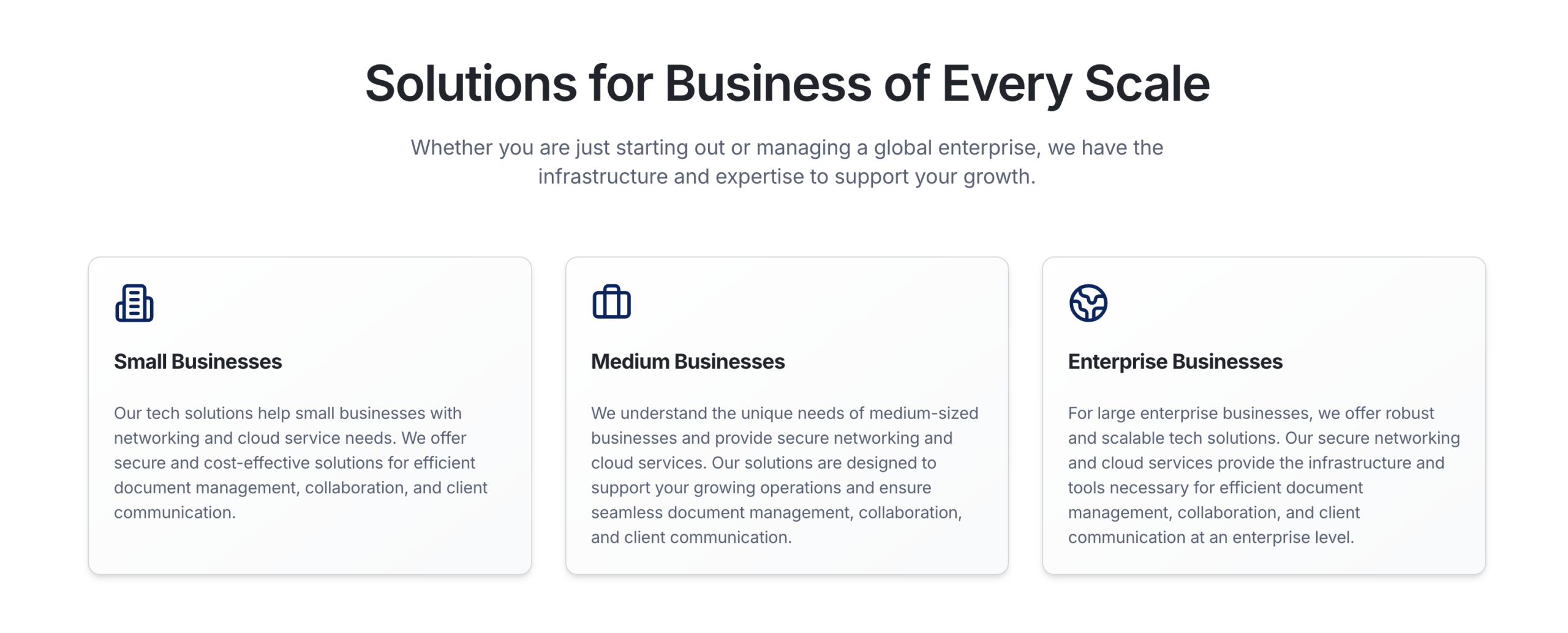 Business Solutions
